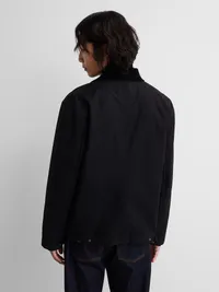Gap × A.P.C. Coated Canvas Coach Jacket - Black — view 3