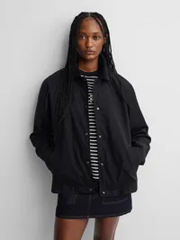 Gap × A.P.C. Coated Canvas Coach Jacket - Black — view 4