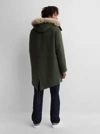 Gap × A.P.C. Oversized Wool-Blend Parka - Evergreen — view 3