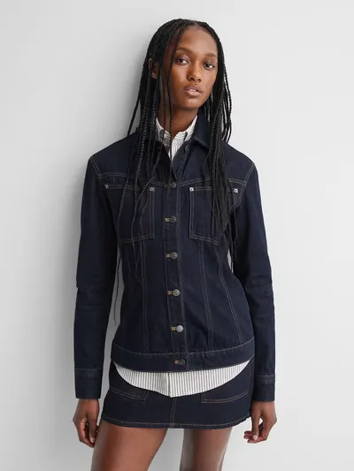 Gap × A.P.C. Structured Denim Jacket - Rinse Sienne