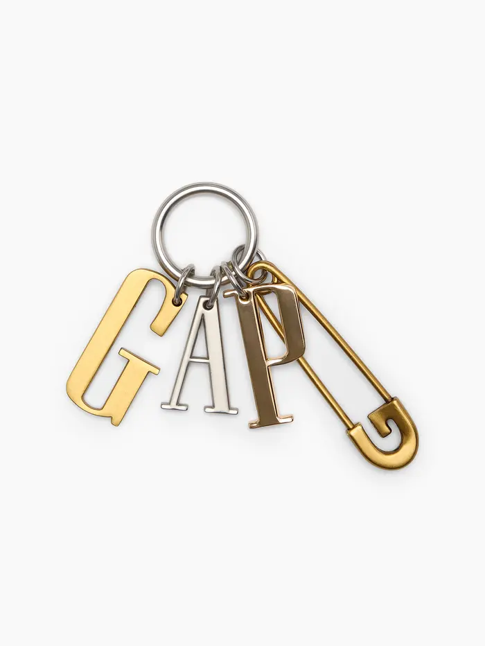 Gap Logo Bag Charm - Metallic