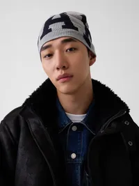 Gap Logo Beanie - GREY — view 2