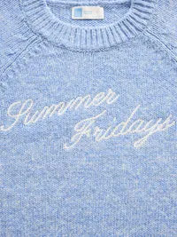 Gap × Summer Fridays Oversized Logo Sweater - Moonstone — view 4