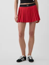 GapFit Tech Pleated Exercise Skort - Chakra red — view 2