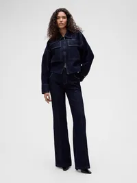 GapStudio Double-Pocket Denim Jacket - Dark denim — view 2