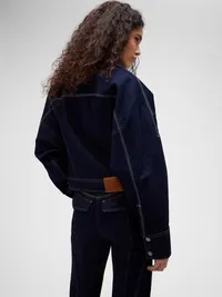 GapStudio Double-Pocket Denim Jacket - Dark denim — view 3