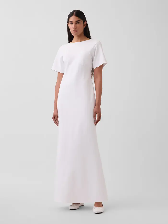 GapStudio Maxi Dress - FRESH WHITE