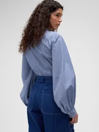 GapStudio Poplin Fitted Shirt - Blue stripe — view 2