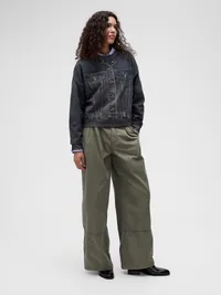 GapStudio Printed Denim Sweatshirt - Dark denim — view 3