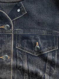GapStudio Printed Denim Sweatshirt - Dark denim — view 5