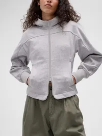 GapStudio Structured Zip Hoodie - Heather grey — view 5
