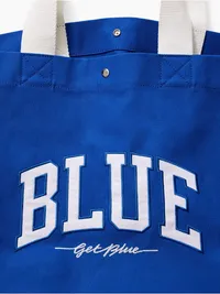 Get Blue Canvas Tote Bag - Medium wash — view 4