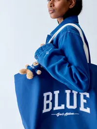Get Blue Canvas Tote Bag - Medium wash — view 5