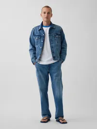 Get Blue Relaxed Icon Denim Jacket - Medium wash — view 2