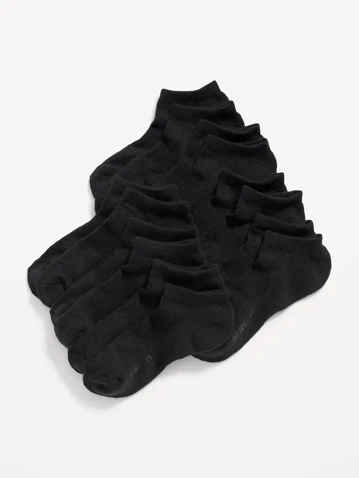 Go-Dry Ankle Socks 7-Pack for Boys - BlackJack