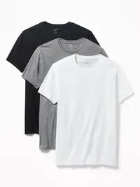 Go-Dry Crew-Neck T-Shirts 3-Pack - Basic Multi Pack — view 2