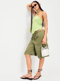 Handkerchief Halter Top - Coriander — view 3