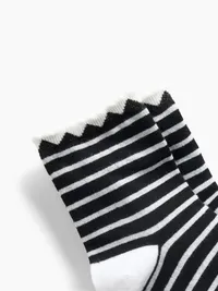Heart Half-Crew Socks - Black — view 2