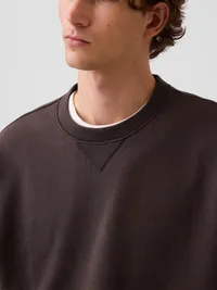 Heavyweight Oversized Sweatshirt - Terra brown — view 4