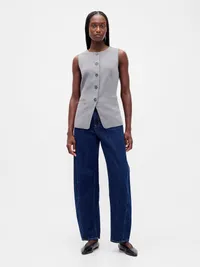 High-Neck Vest - Grey — view 2
