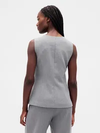 High-Neck Vest - Grey — view 3