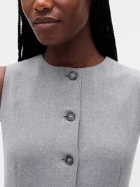 High-Neck Vest - Grey — view 4