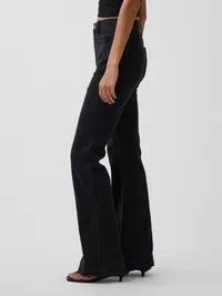 High Rise '70s Flare Jeans - Basic black — view 3