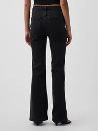 High Rise '70s Flare Jeans - Basic black — view 4
