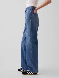 High Rise Barrel Jeans - Medium wash — view 3
