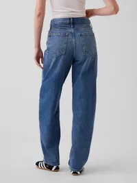 High Rise Barrel Jeans - Medium wash — view 4