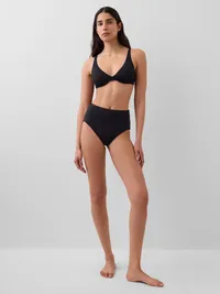 High Rise Bikini Bottom - Black — view 3