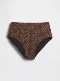 High Rise Bikini Bottom - Leopard — view 5