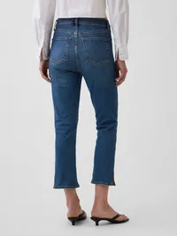 High Rise Capri Jeans - Medium indigo — view 4