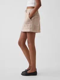 High Rise Mini Utility Skort - Wicker tan — view 3