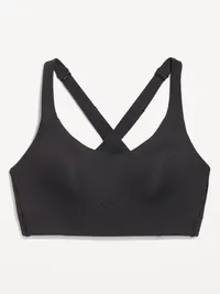 High Support PowerSoft Sports Bra - Black Jack — view 4