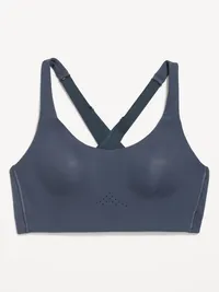High Support PowerSoft Sports Bra - Dusk Navy — view 4