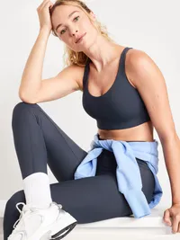 High Support PowerSoft Sports Bra - Dusk Navy — view 3