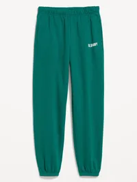 High-Waisted Cinched-Ankle Sweatpants - Deep Lagoon — view 5