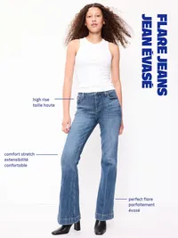 High-Waisted Flare Jeans - Bernie — view 5