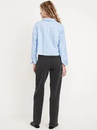 High-Waisted OG Loose Jeans - Black Wash — view 3