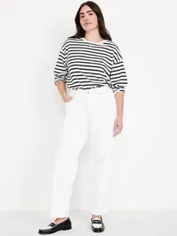 High-Waisted OG Loose Jeans - White — view 4