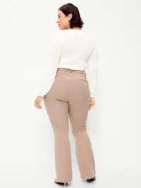 High-Waisted Pixie Flare Pants - Chocolate Malted — view 5