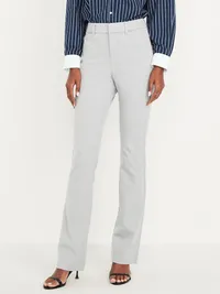 High-Waisted Pixie Flare Pants - Light Heather Gray — view 2