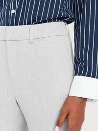 High-Waisted Pixie Flare Pants - Light Heather Gray — view 4