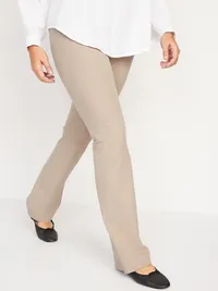 High-Waisted Pixie Flare Pants - Mocha Taffy — view 4