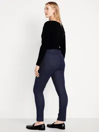 High-Waisted Pixie Skinny Ankle Pants - Dark Wash — view 4
