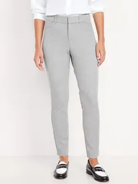 High-Waisted Pixie Skinny Ankle Pants - Light Gray — view 2