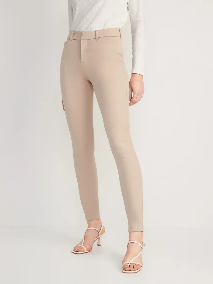 High-Waisted Pixie Skinny Pants - Mocha Taffy