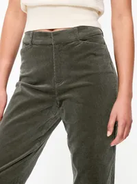 High-Waisted Pixie Straight Pants - Forest Tapestry — view 4