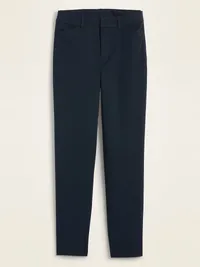 High-Waisted Pixie Straight Pants - In the Navy — view 4